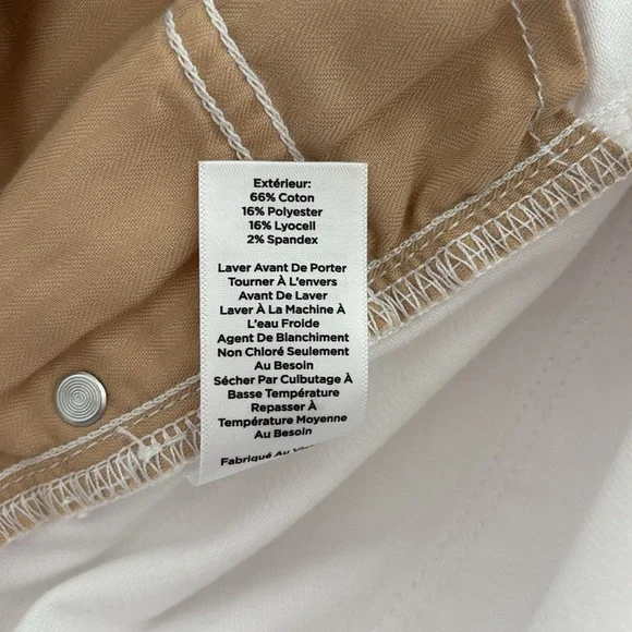 Talbots White Slim Ankle Jeans. Size 18W. Made with 2% Spandex.